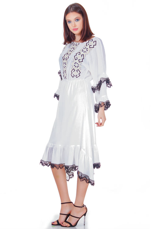Rochie vascoza cu broderie freeshipping - Liza Panait Online Boutique